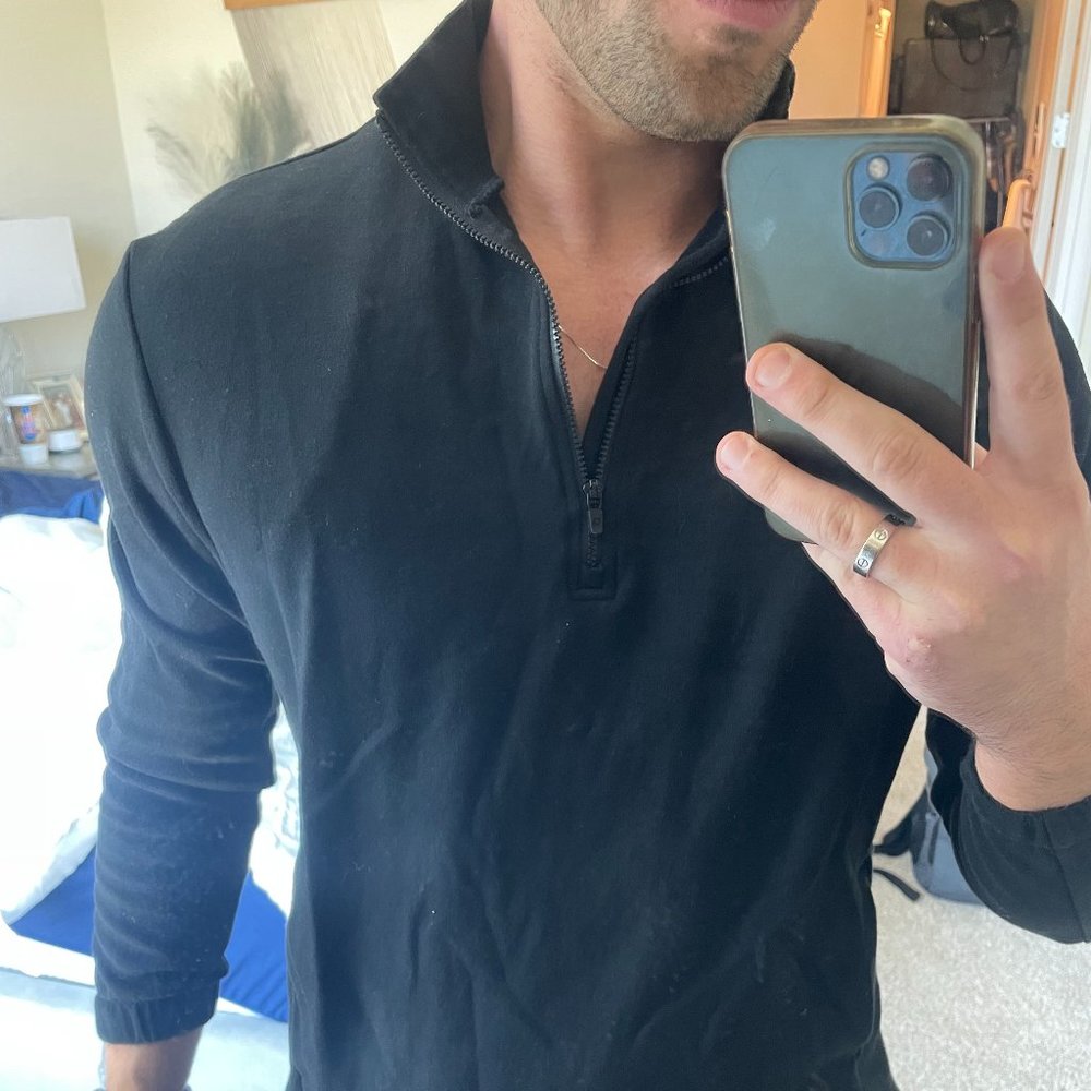 Gap Black Quarter Zip (1/4 Zip Jacket Pullover)